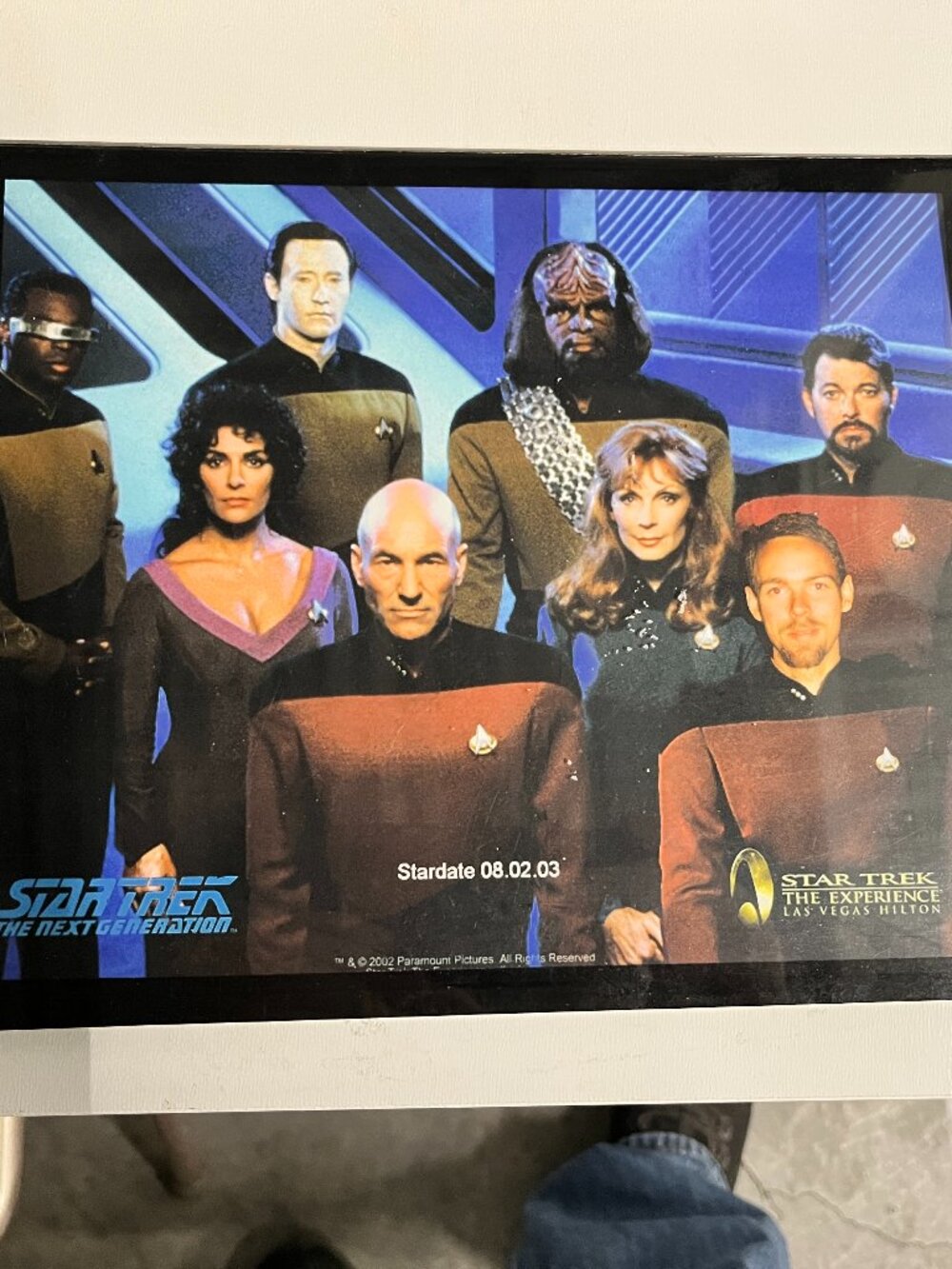 STAR TREK The Next Generation Cast Photo Las Vegas Hilton 2003 Framed